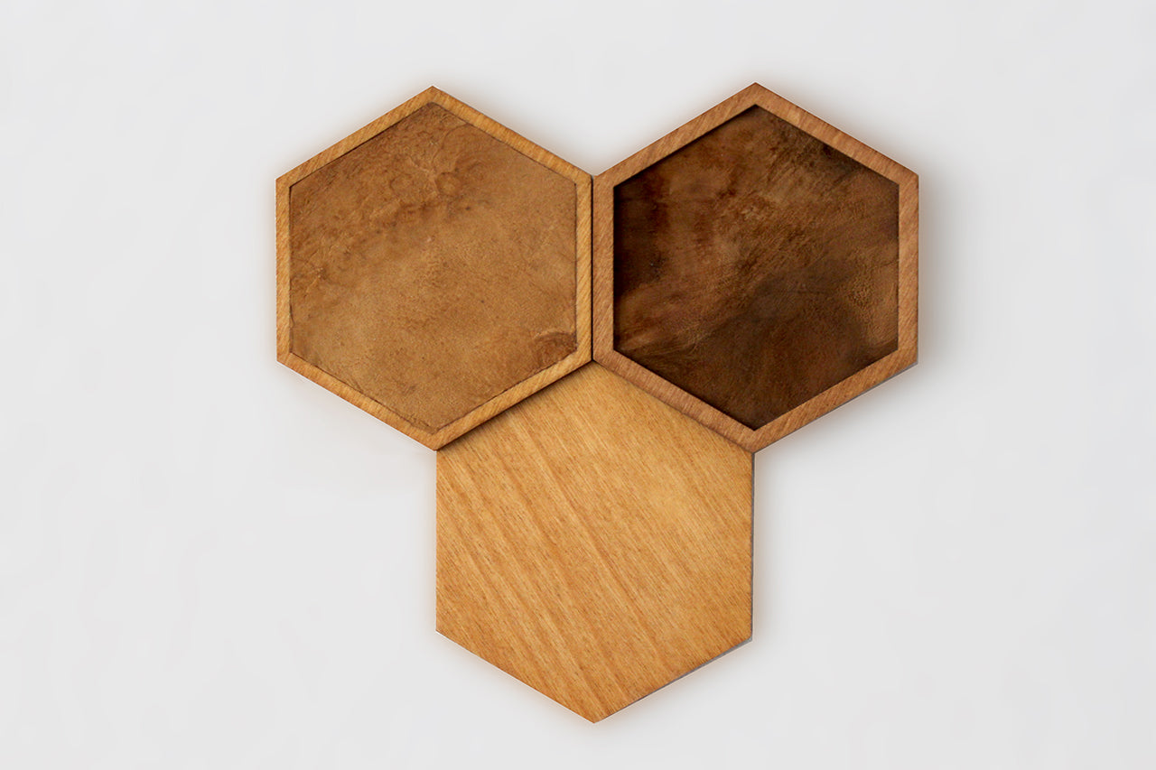 FUNGI Hexagon 3er Set