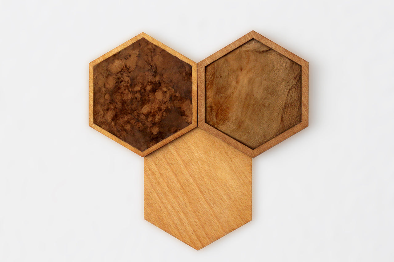 FUNGI Hexagon 3er Set