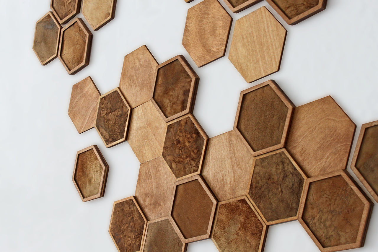 FUNGI Hexagon 3er Set